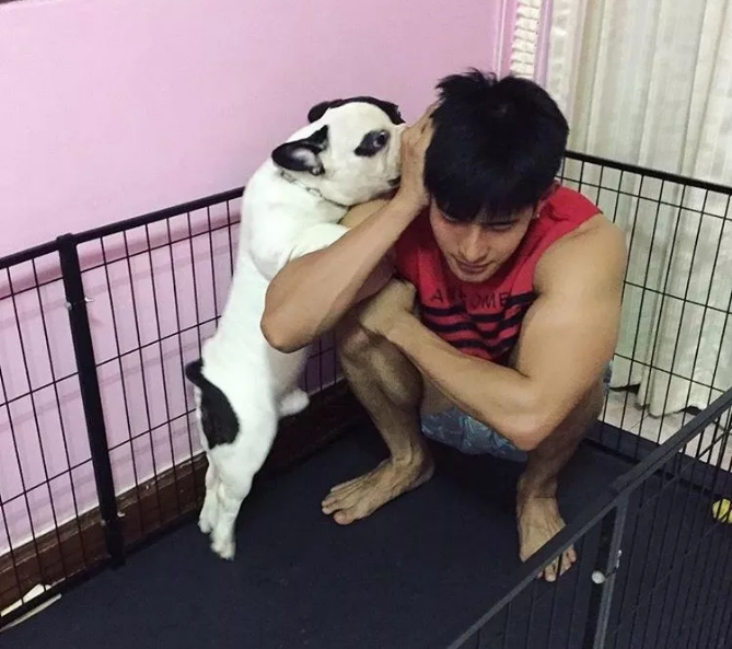 曾经揩油视频火爆朋友圈的他，居然能忍受狗狗对自己做这种事！ - 51虹马