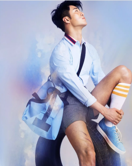 看点∣94年大鲜肉体育生，萌颜巨RU八块腹肌，纹身配肌肉实在太性感! - 51虹马