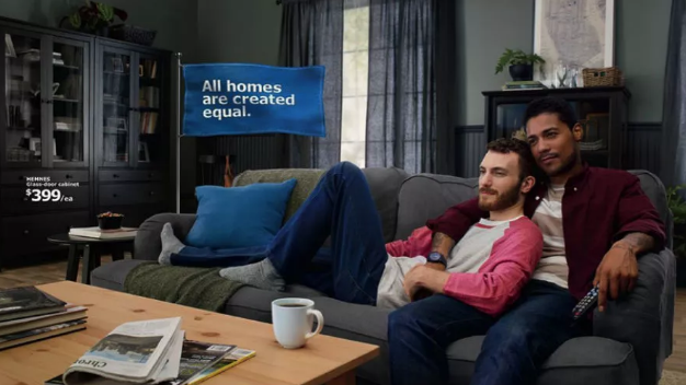 台湾宜家再现男同情侣广告 网友：帅度最高的吵架 - 51虹马