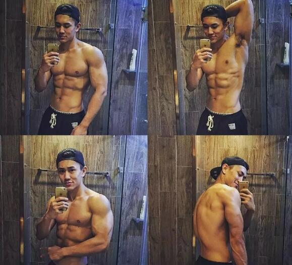 186CM神似宁泽涛的健身私教曾和肌肉男浴室玩自拍 - 51虹马