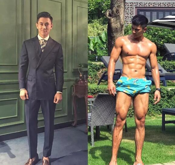 186CM神似宁泽涛的健身私教曾和肌肉男浴室玩自拍 - 51虹马