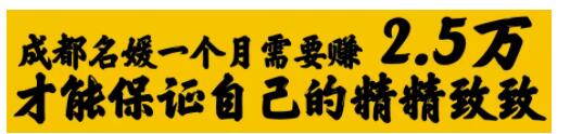 成都名媛一个月需要赚多少钱，才能为爱走钢索？ - 51虹马