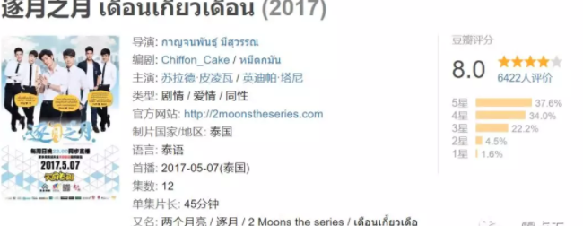 人气超高的泰国腐剧 逐月之月2有消息了！ - 51虹马