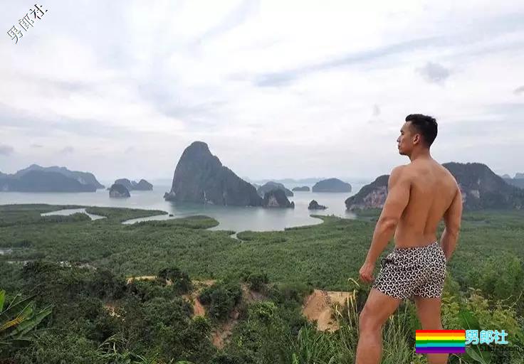 阴阳师男模被扒皮，喜好攀岩倒立，裆部贼抢眼！ - 51虹马