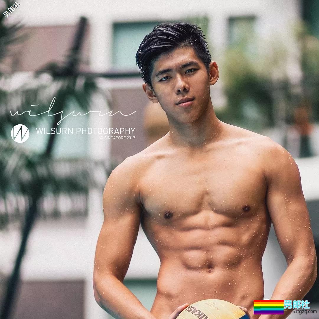 六块腹肌水球体育生帅哥，Man味十足还拍过泳池广告！ - 51虹马