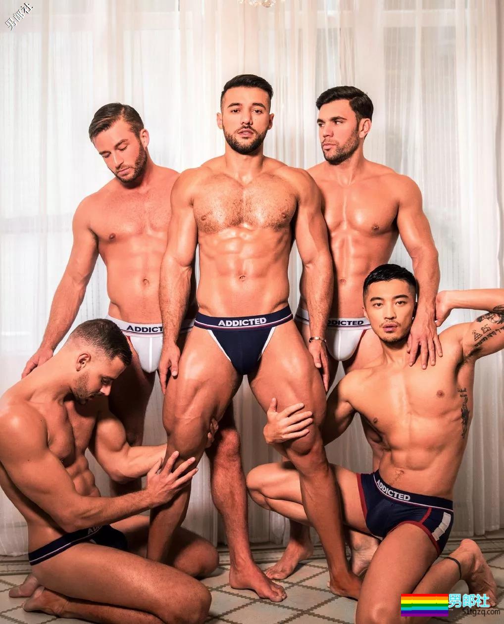 樊野与外国男模贴身拍内裤大片！拍出了基V的既视感！穿增高鞋成亮点-51虹马