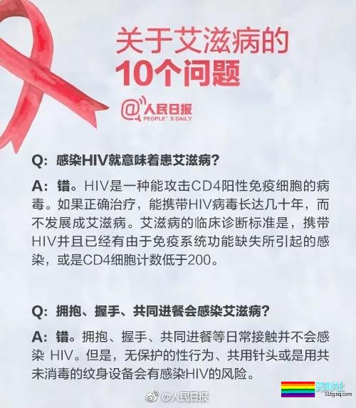 人民日报发布关于艾滋病的十个误解！同性恋≠艾滋病-51虹马