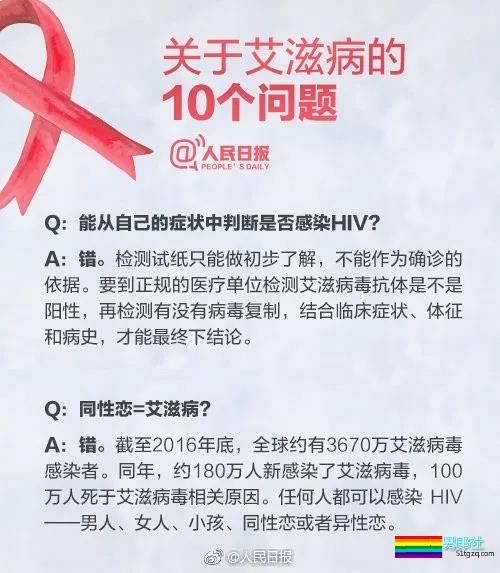 人民日报发布关于艾滋病的十个误解！同性恋≠艾滋病 - 51虹马
