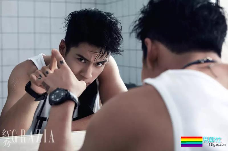 【明星写真】韩东君——浴室写真，又调皮了！ - 51虹马