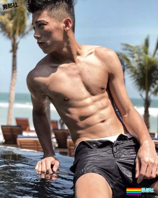 颜值很能打的小奶狗，精瘦六块腹肌迷倒多少汉纸? - 51虹马