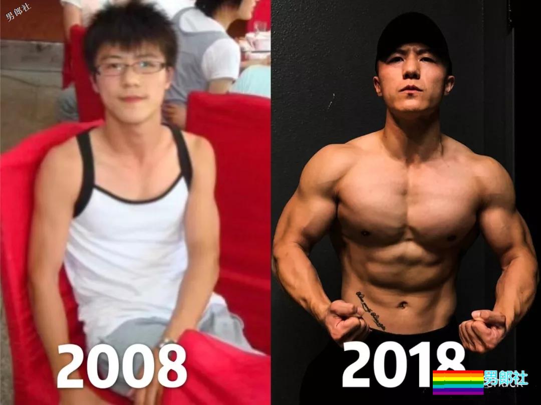 吴彦祖彭于晏晒“十年前后对比”，肌肉男坐不住了！ - 51虹马