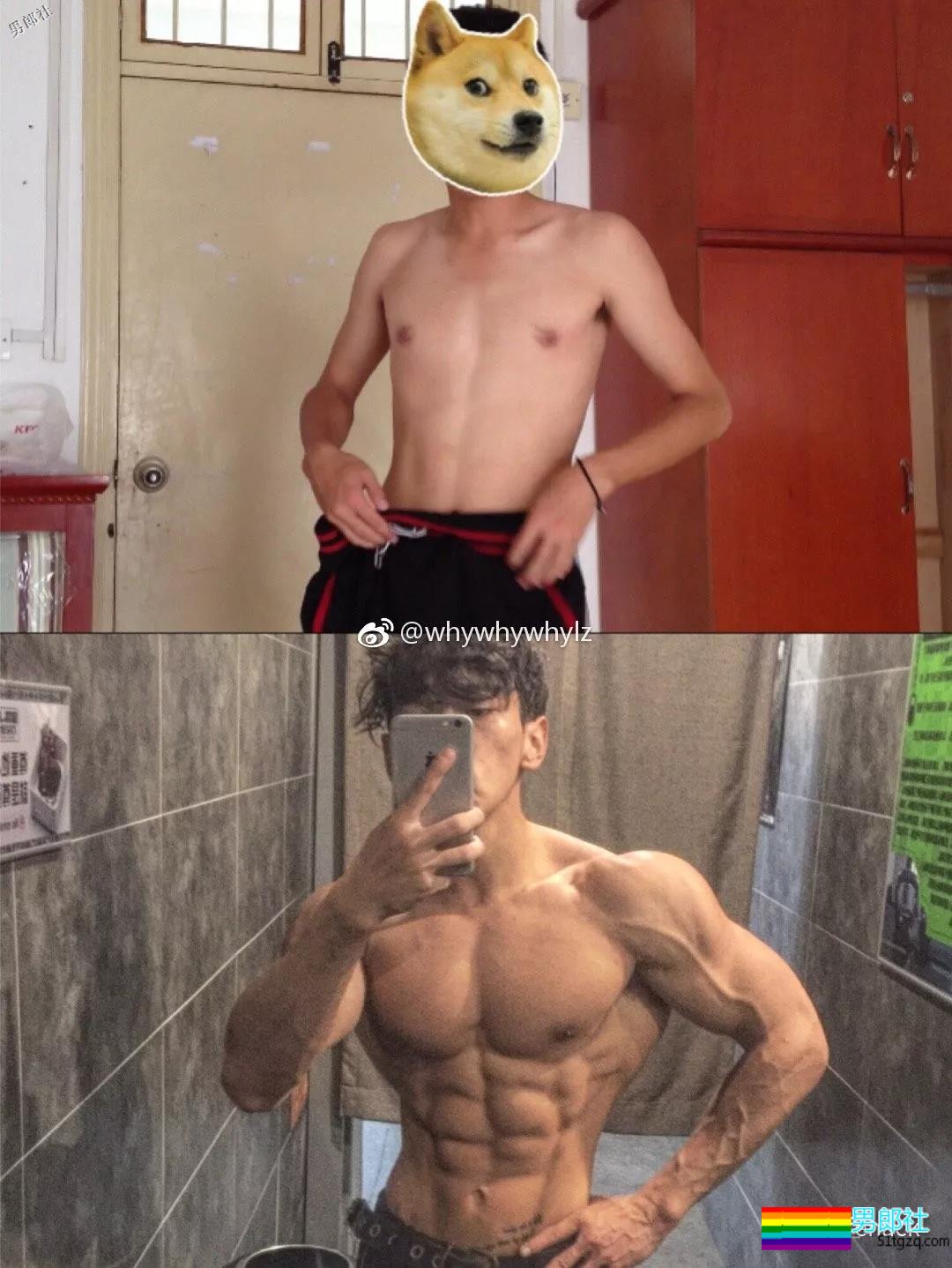 吴彦祖彭于晏晒“十年前后对比”，肌肉男坐不住了！ - 51虹马