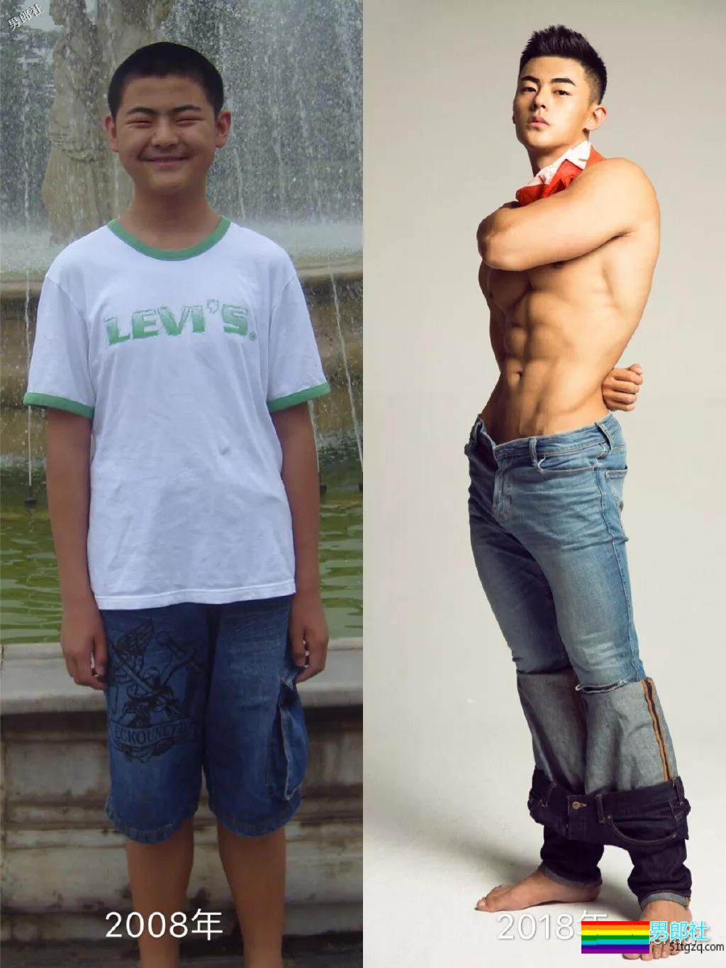 吴彦祖彭于晏晒“十年前后对比”，肌肉男坐不住了！ - 51虹马