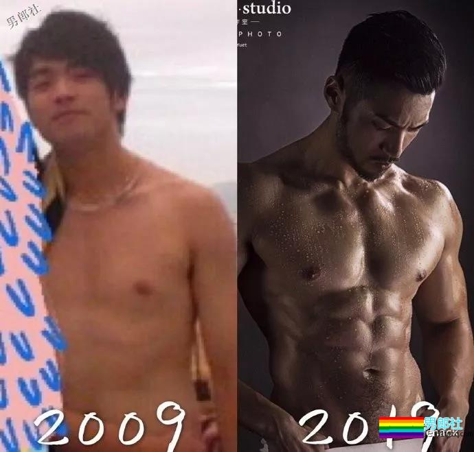 吴彦祖彭于晏晒“十年前后对比”，肌肉男坐不住了！ - 51虹马