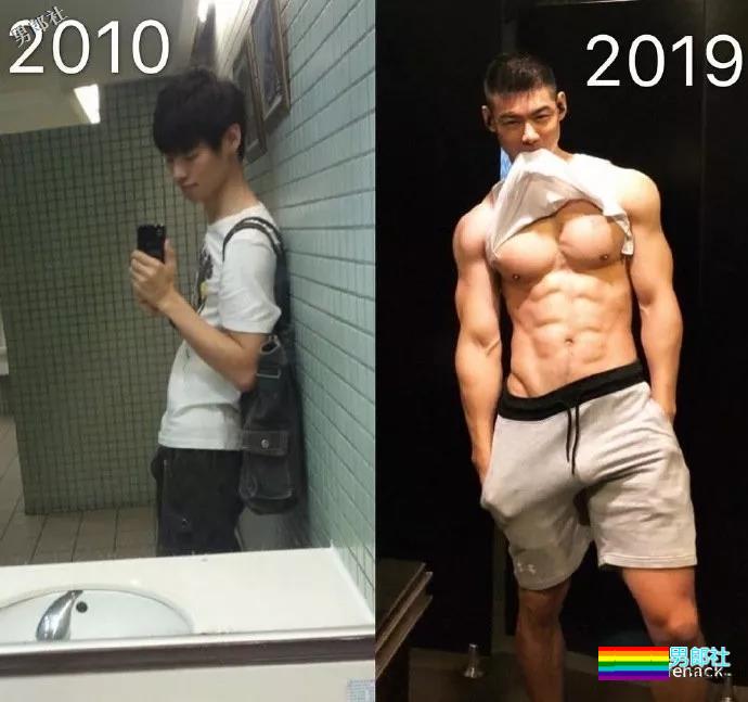 吴彦祖彭于晏晒“十年前后对比”，肌肉男坐不住了！ - 51虹马