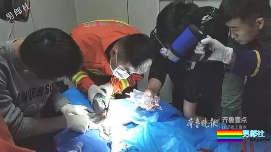 山东大学生弟弟套铁环肿胀巨大！求助消防员才取下-51虹马