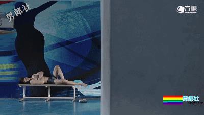 长腿腹气帅气运动男！演过体育生，腱子肉身材A爆了！ - 51虹马