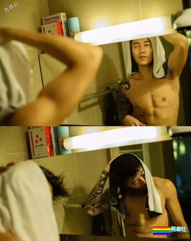 帅崽身材八块腹肌花臂纹身，能正装诱人也能晒肌开撩！ - 51虹马