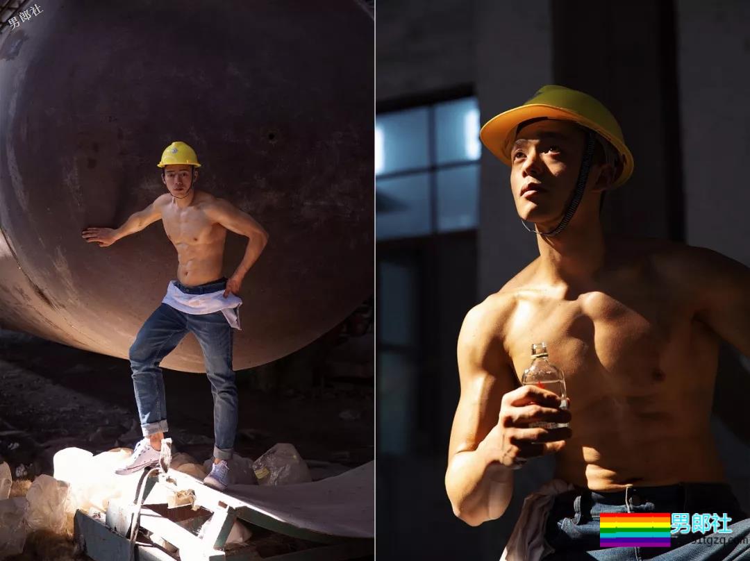 废旧工厂里偶遇一枚肌肉工人后...... - 51虹马