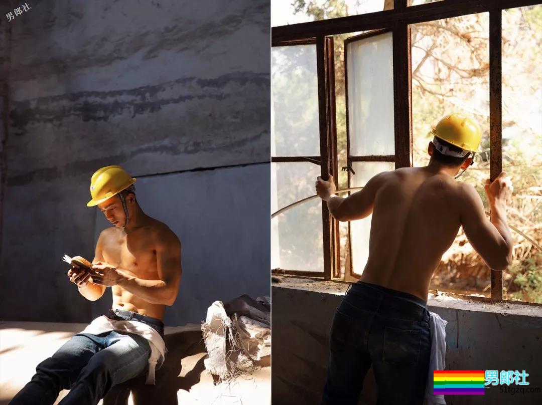 废旧工厂里偶遇一枚肌肉工人后...... - 51虹马