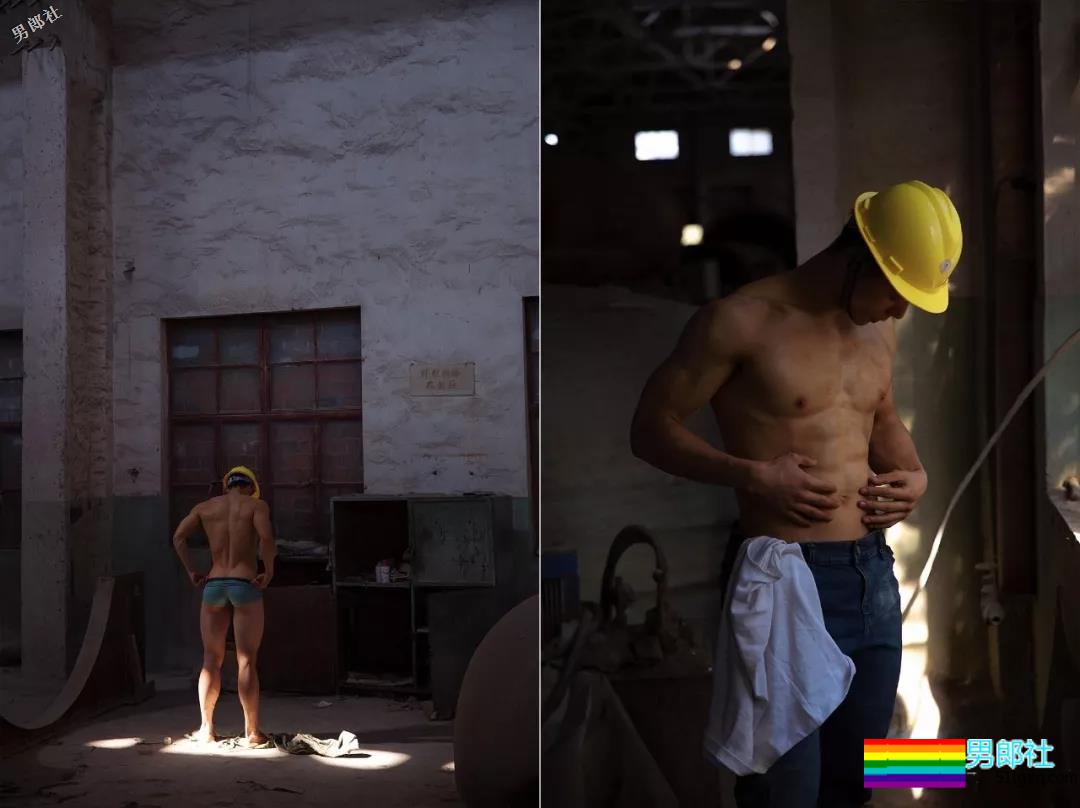 废旧工厂里偶遇一枚肌肉工人后...... - 51虹马