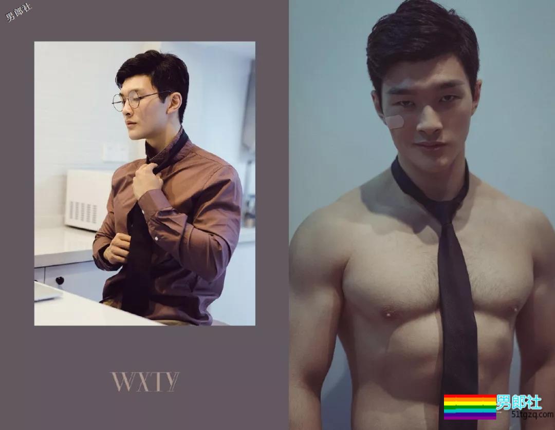 制服下隐藏的壮硕肌肉的正装空少，被肌肉师兄搂住~太Sexxy！ - 51虹马