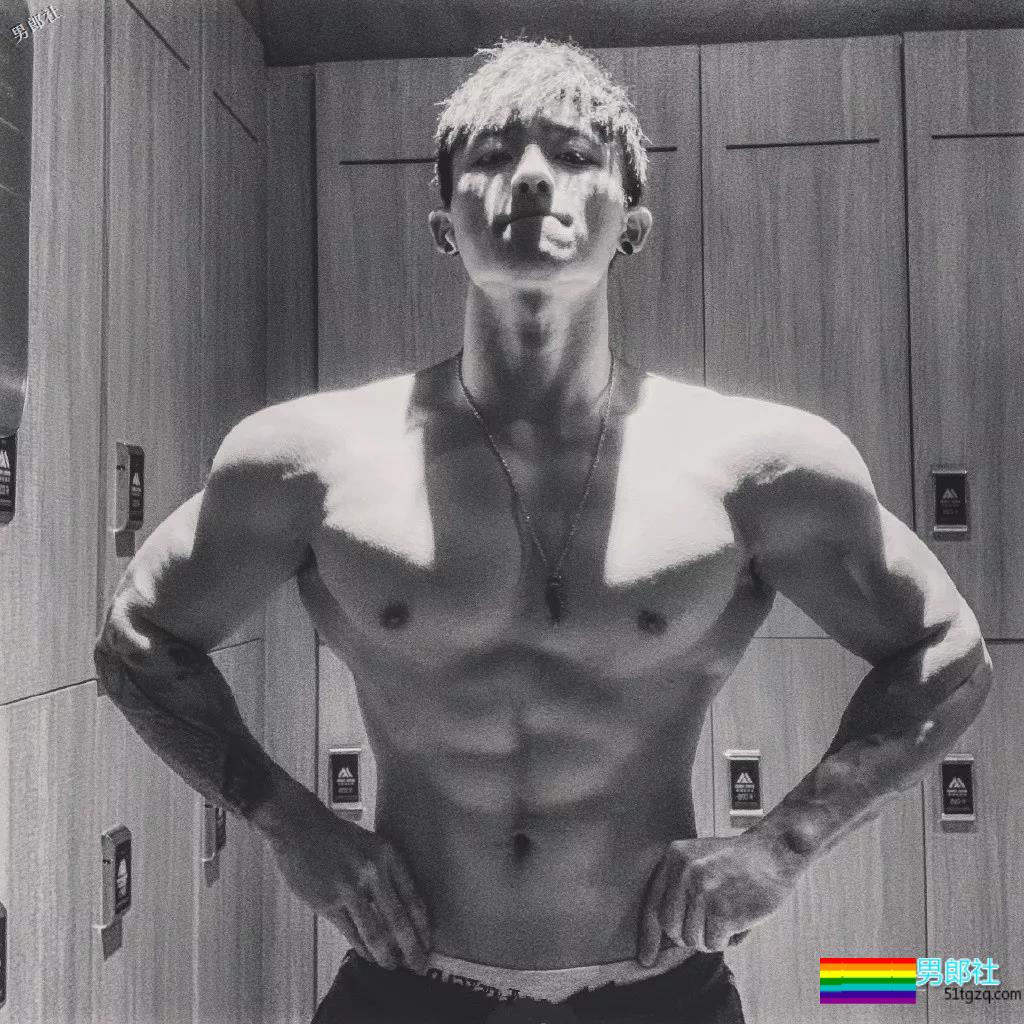 奶狗脸网红男模，筋霸腱子肉.big到不行！真正能“狼”的男人！ - 51虹马