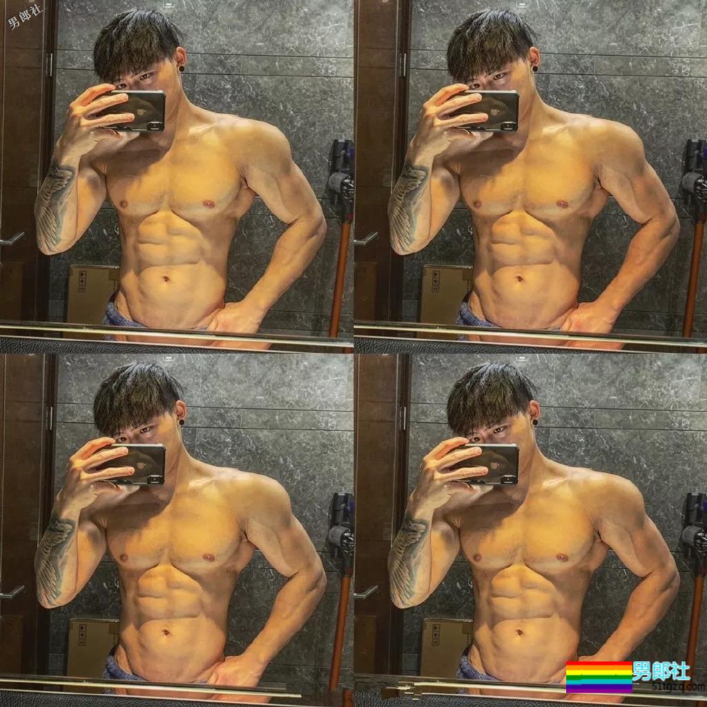 奶狗脸网红男模，筋霸腱子肉.big到不行！真正能“狼”的男人！ - 51虹马