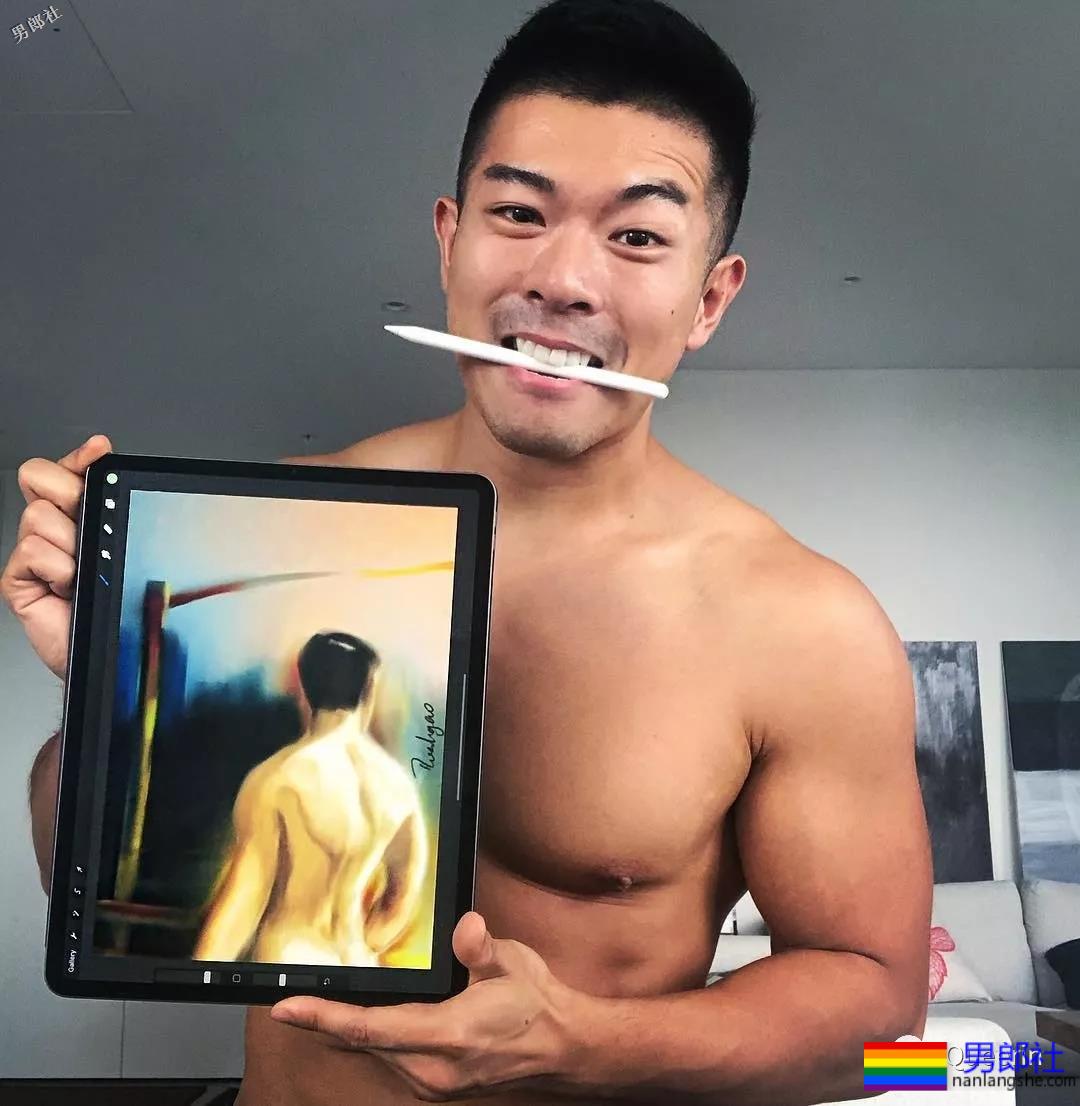 刷屏朋友圈的筋肉小叔竟是插画师？腱子肉和工作反差也太大！ - 51虹马