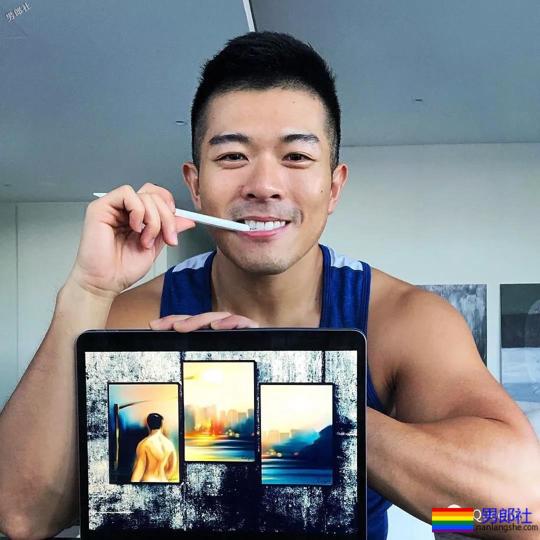 刷屏朋友圈的筋肉小叔竟是插画师？腱子肉和工作反差也太大！ - 51虹马