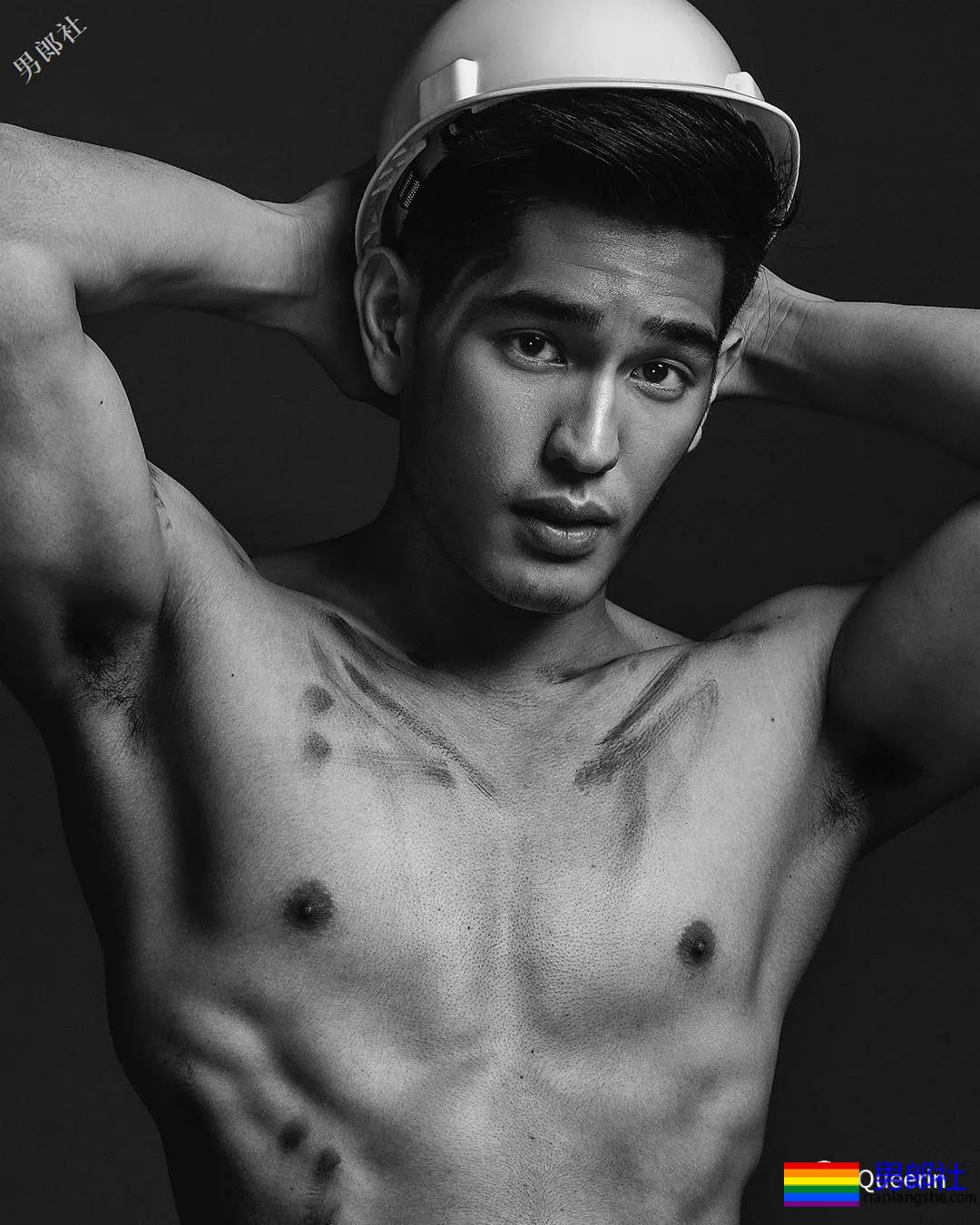 紧身衣男模毫无亮点，还是变身装修工才可以啊！ - 51虹马