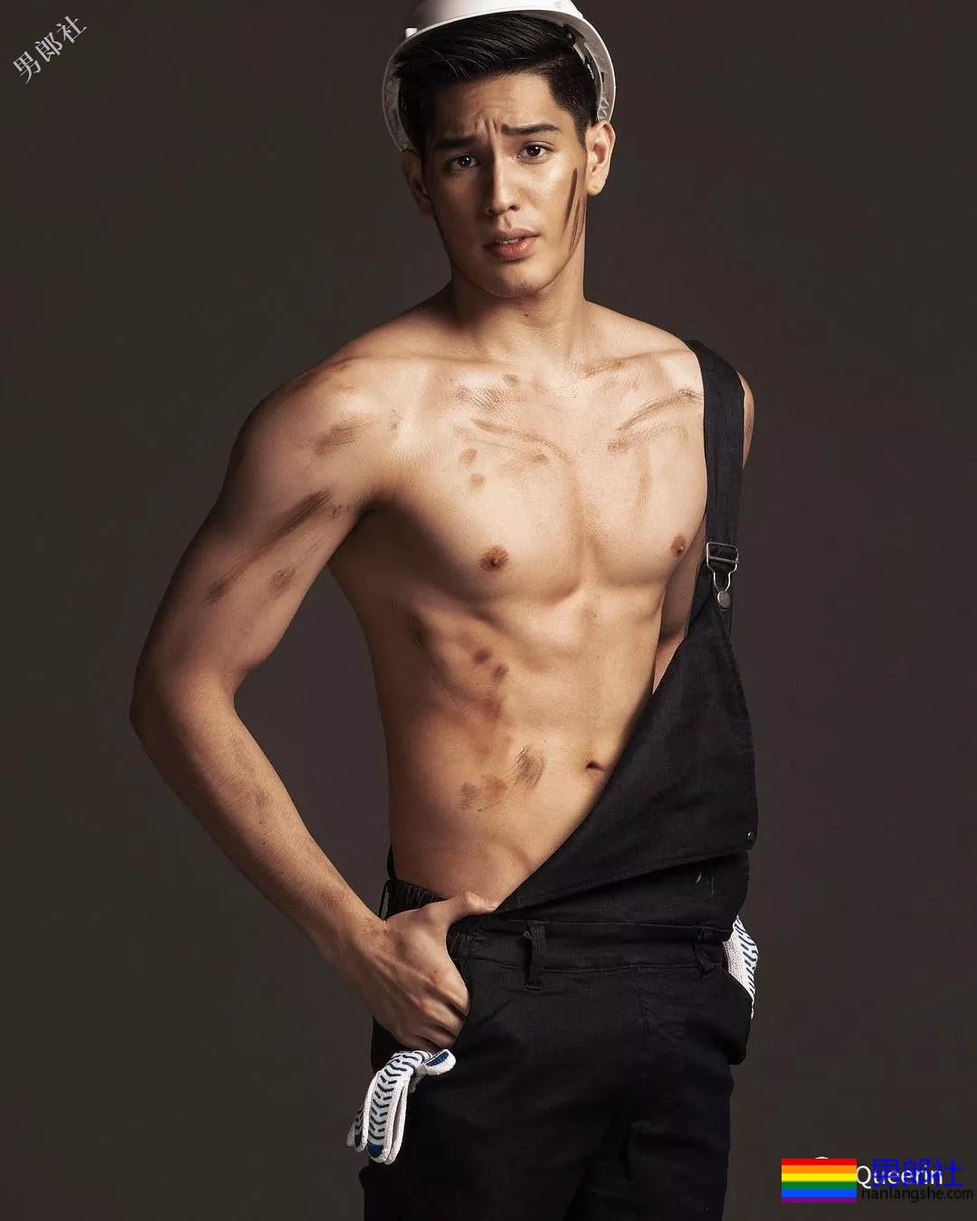 紧身衣男模毫无亮点，还是变身装修工才可以啊！ - 51虹马