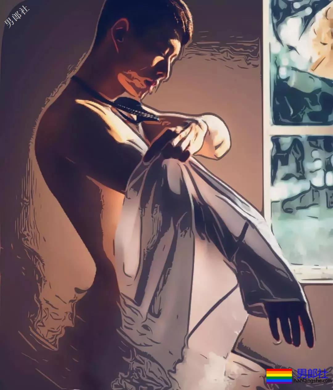 解开衬衫露出八块腹肌日语老师，这西裤挡也是太凸了！ - 51虹马