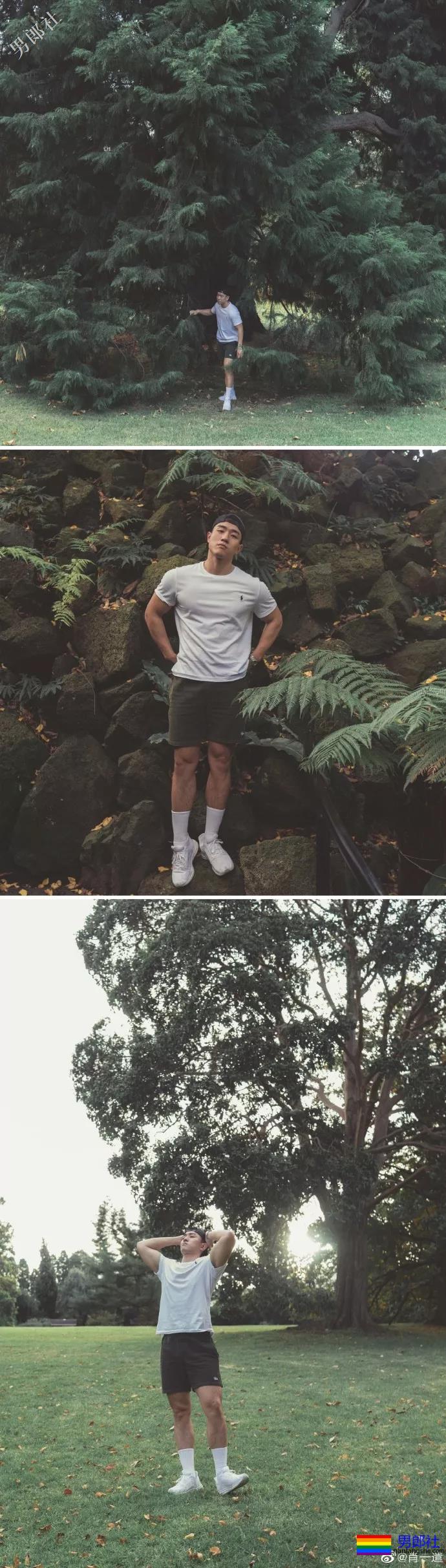 筋肉猛攻野外拍摄写真大片！ - 51虹马