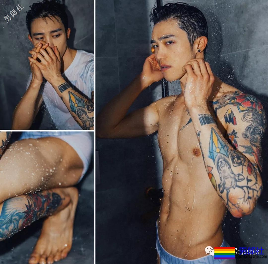 公狗腰的肌肉小哥纹身真好看！ - 51虹马