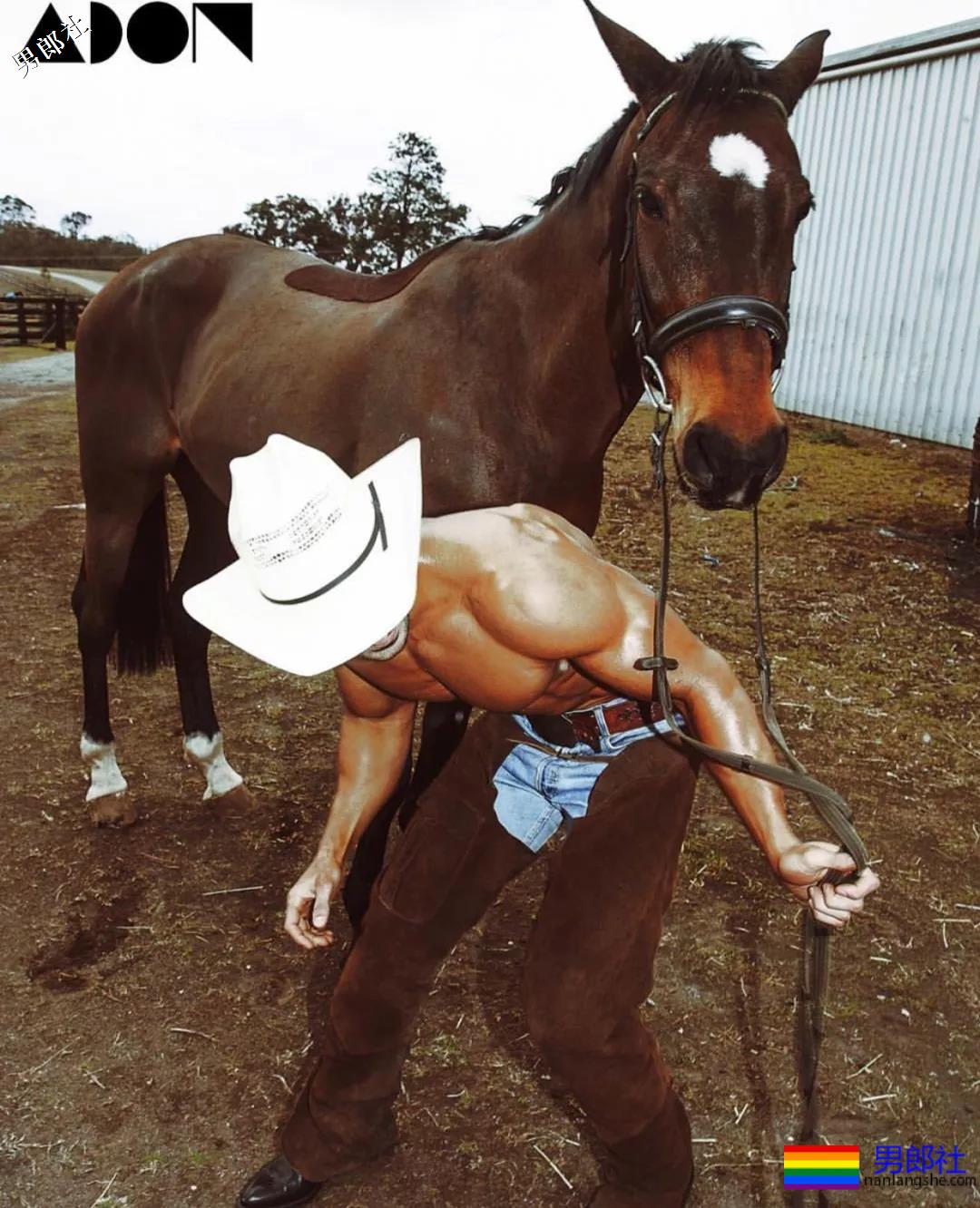 帅气的肌肉西部牛仔写真 - 51虹马