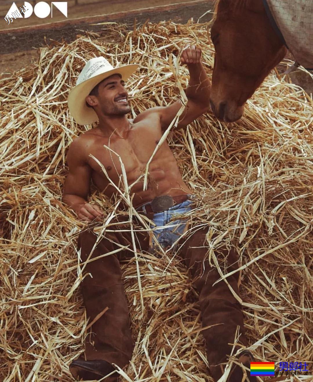 帅气的肌肉西部牛仔写真 - 51虹马