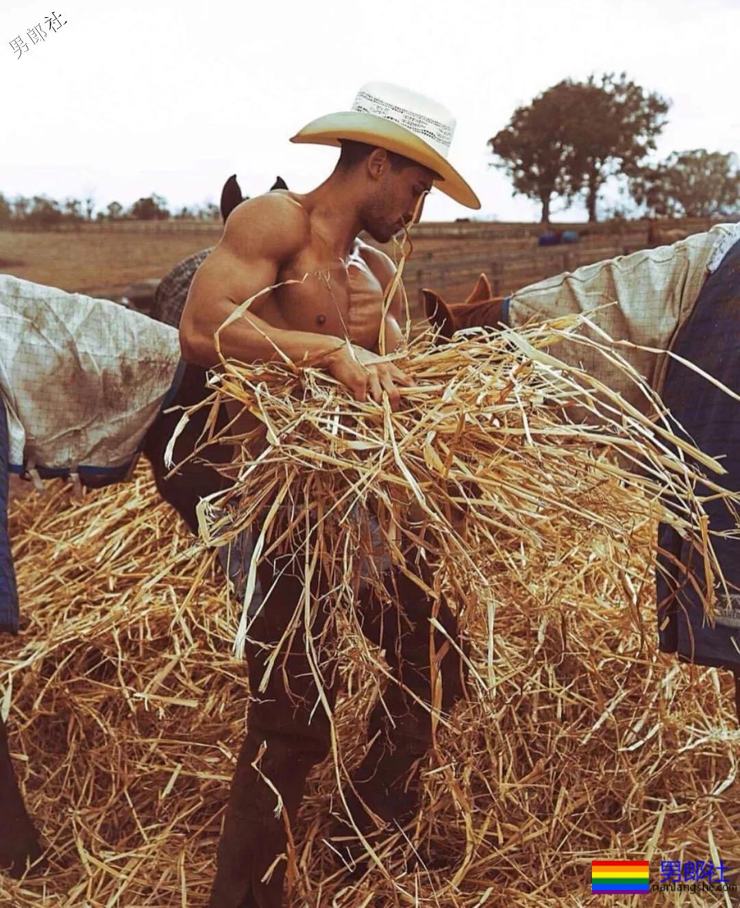 帅气的肌肉西部牛仔写真 - 51虹马