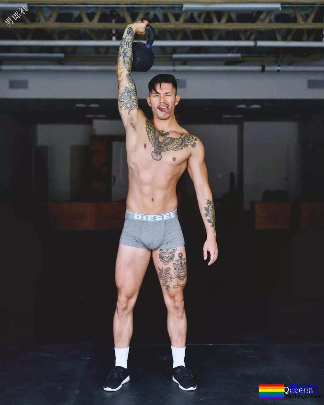 三国混血内裤男模，硬照亮点也太突出了吧？ - 51虹马