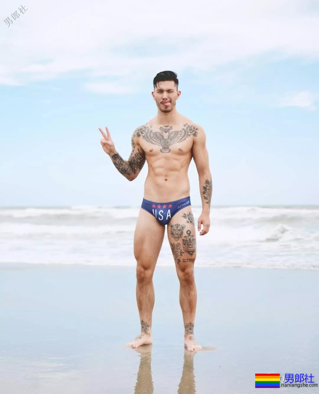 三国混血内裤男模，硬照亮点也太突出了吧？ - 51虹马