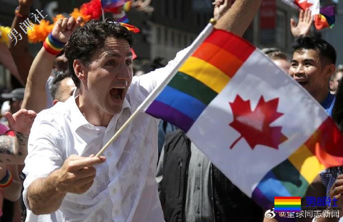 加拿大总理特鲁多参加多伦多市LGBT骄傲游行-51虹马