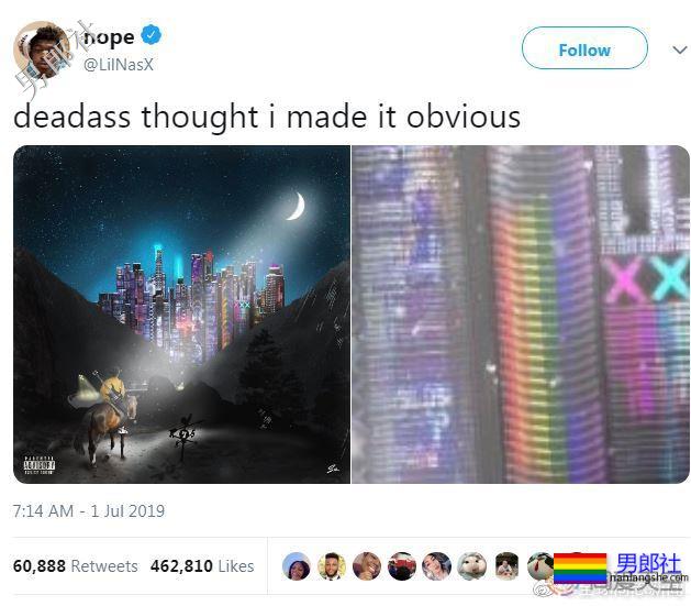 超高人气的20岁男歌手Lil Nas X出柜 - 51虹马