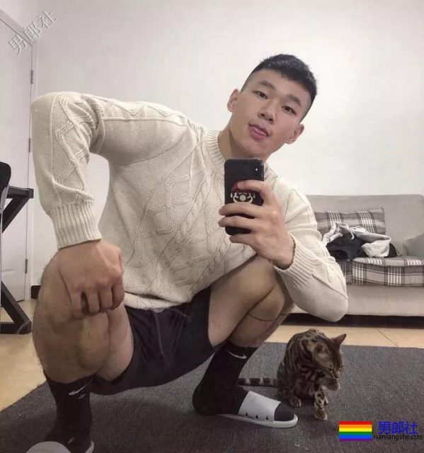 撸猫的肌肉小哥哥，爱死了！ - 51虹马