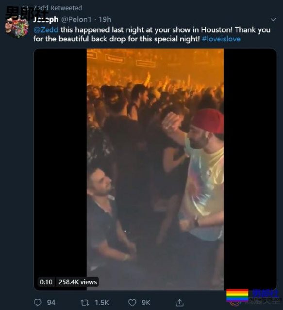 一对男粉在萌猴Zedd音乐会上订婚 - 51虹马