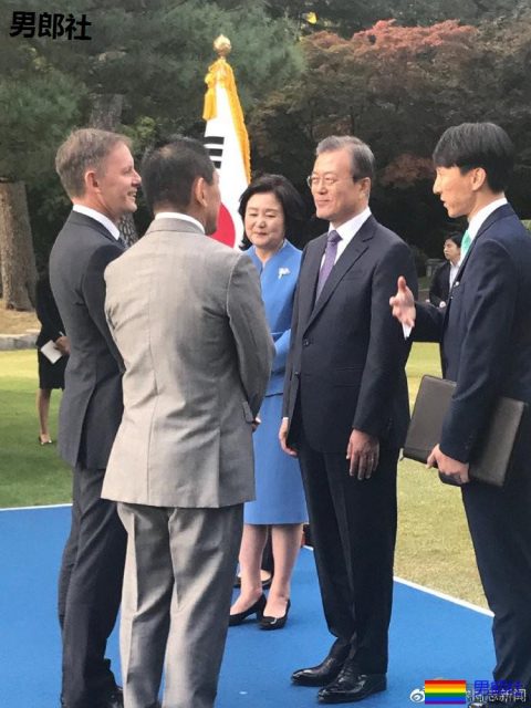 韩国：总统正式接待新西兰大使及同性配偶-51虹马
