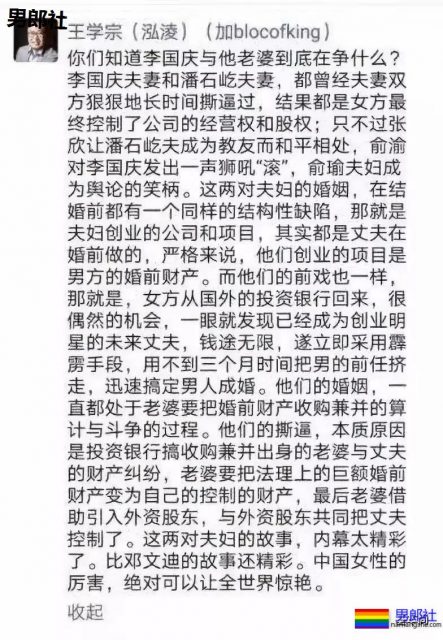 李国庆被出柜：这一次，“骗婚”gay遇到了坏女人！ - 51虹马