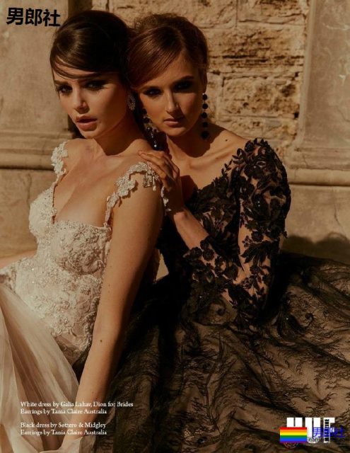 新娘和新娘的婚纱风尚 - 51虹马