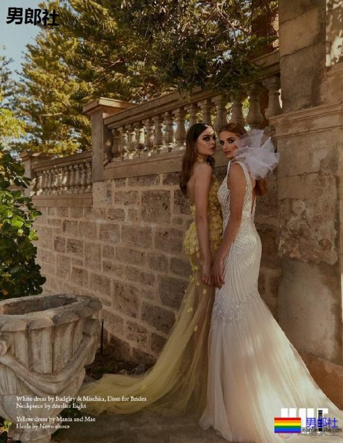 新娘和新娘的婚纱风尚 - 51虹马