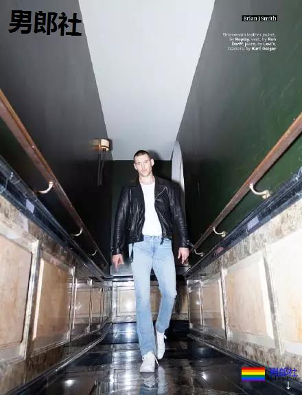 寸头肌肉大胸肌的男星Brian，在《Attitude》中出柜了！ - 51虹马