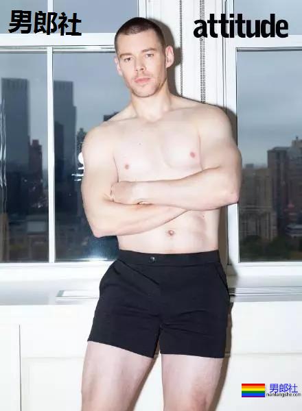 寸头肌肉大胸肌的男星Brian，在《Attitude》中出柜了！ - 51虹马